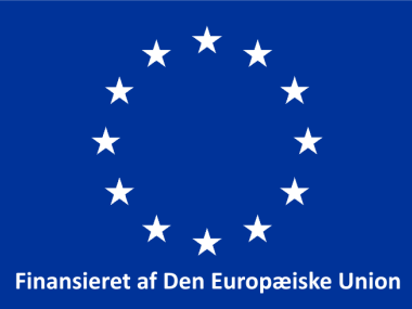 EU logo med teksten Finansieret af Den Europæiske Union